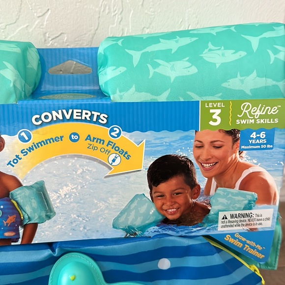 SwimSchool Swim Trainer Blue NEW - Picture 3 of 4